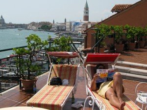 Relaxing in Venice